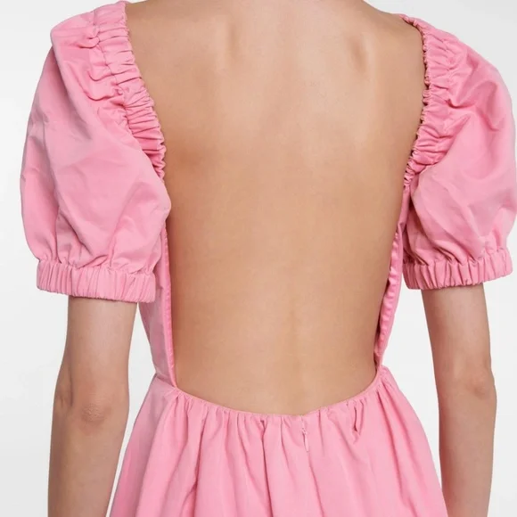 STAUD Alix Cotton-Blend Faille Maxi Dress - Baby Pink - Picture 5 of 5